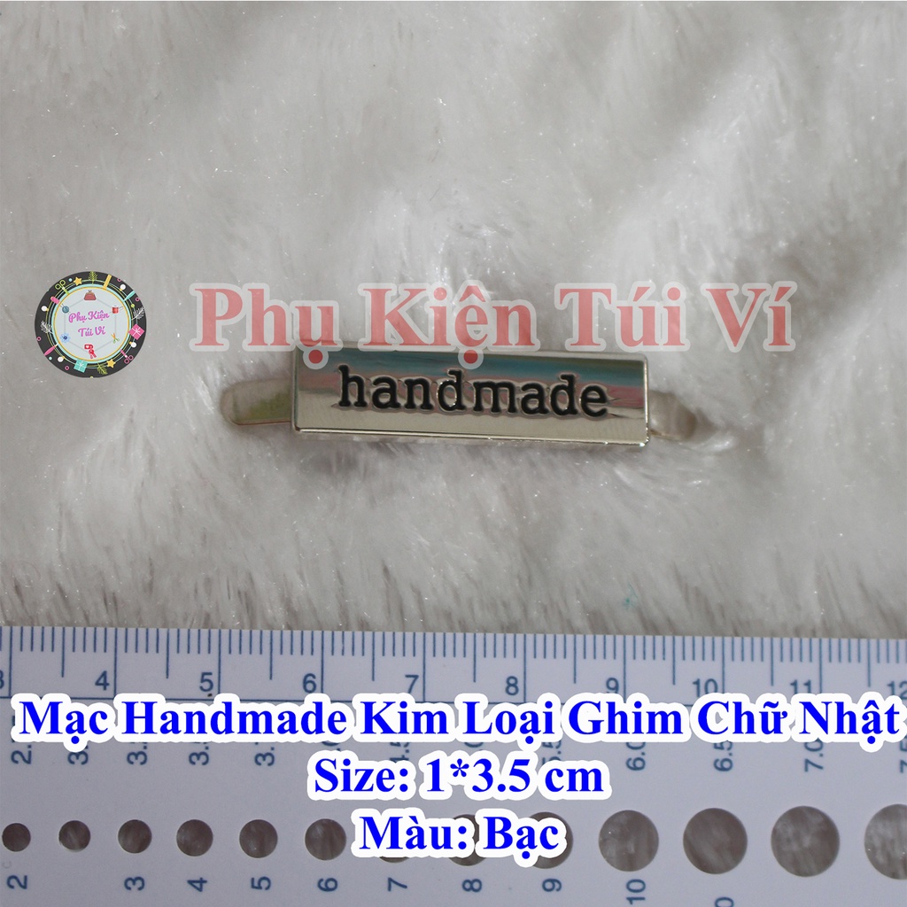 Mạc handmade kim loại ghim chữ nhật (15k/cái)