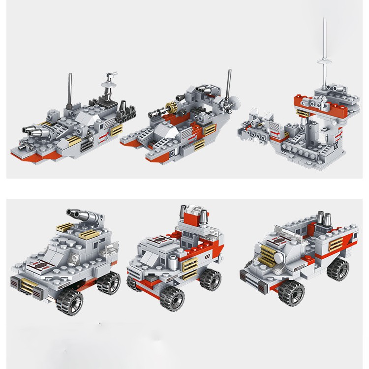 [1000 CHI TIẾT] ĐỒ CHƠI LEGO TÀU CHIẾN HẠM TUẦN DƯƠNG GỒM LEGO ROBOT, LEGO CẢNH SÁT HẢI QUÂN