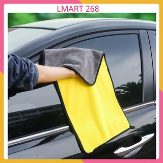 KHĂN MICROFIBER 2 LỚP LAU XE Ô TÔ, NHÀ CỬA CHUYÊN DỤNG