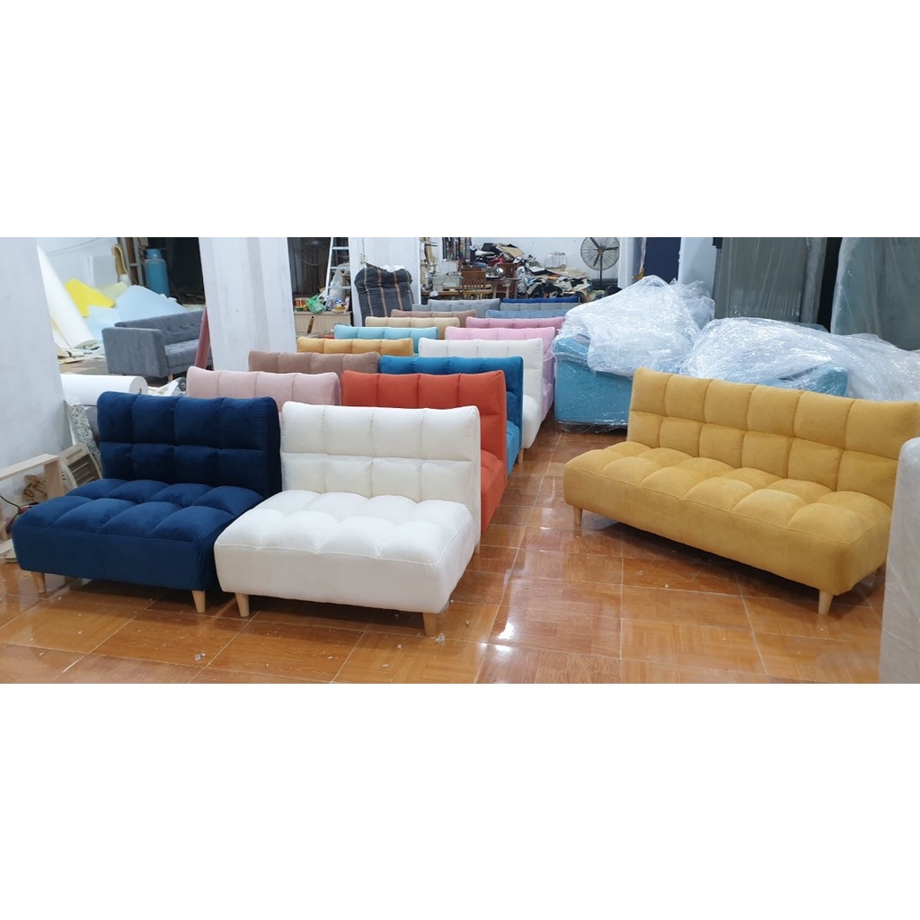 Ghế sofa đơn Béo Tami H2 Furniture êm ái, chất liệu nỉ khung gỗ tự nhiên cho phòng khách, phòng ngủ