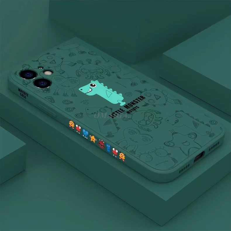 Ốp Điện Thoại Hình Quái Vật Nhỏ Cho IPhone 4 4S 5 5C SE 6 6S Plus 7 8 Plus 7Plus 8Plus IPhone X XS Max XR XSMax 11 Pro 11Pro