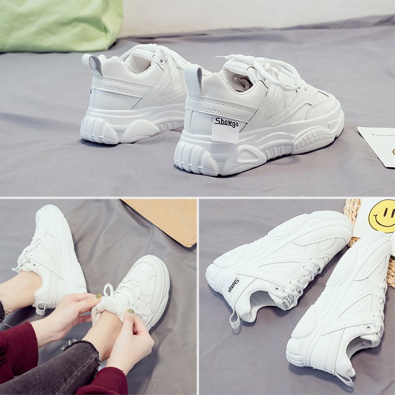 Giày thể thao nữ FREESHIP sneaker mã SP14 màu trắng đẹp hàn quốc cao cấp chất liệu da nhân tạo