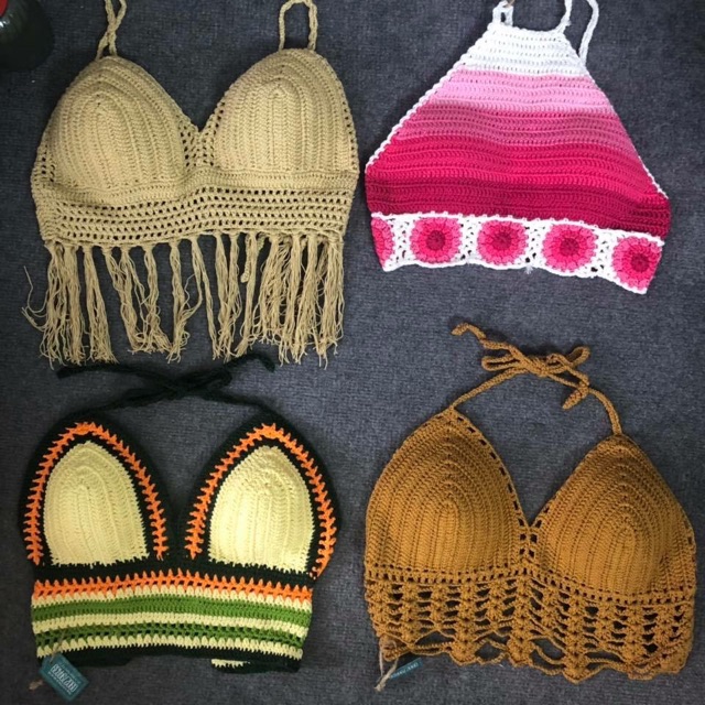 Áo bikini len móc cực xinh hình thật | BigBuy360 - bigbuy360.vn