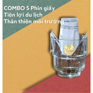 Phin giấy, PHIN GIẤY tiện lợi du lịch combo 5 phin sale