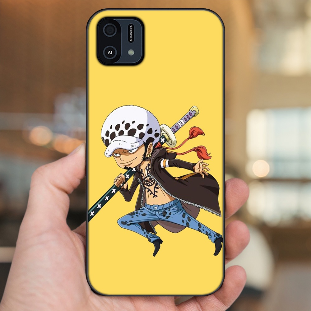Ốp lưng Oppo A16K viền đen in hình Law One Piece