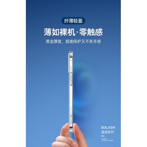 ốp lưng sulada iphone 13 pro max 13 pro 13 12 pro mqxx 12 12 pro 11 pro max 11  trong suốt bảo vệ camera không ố vàng