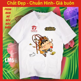 áo thun game Liên minh huyền thoại lol LM6, chất đẹp, bao đổi trả,phông, yasuo, teamo,leesin, tôn ngộ không