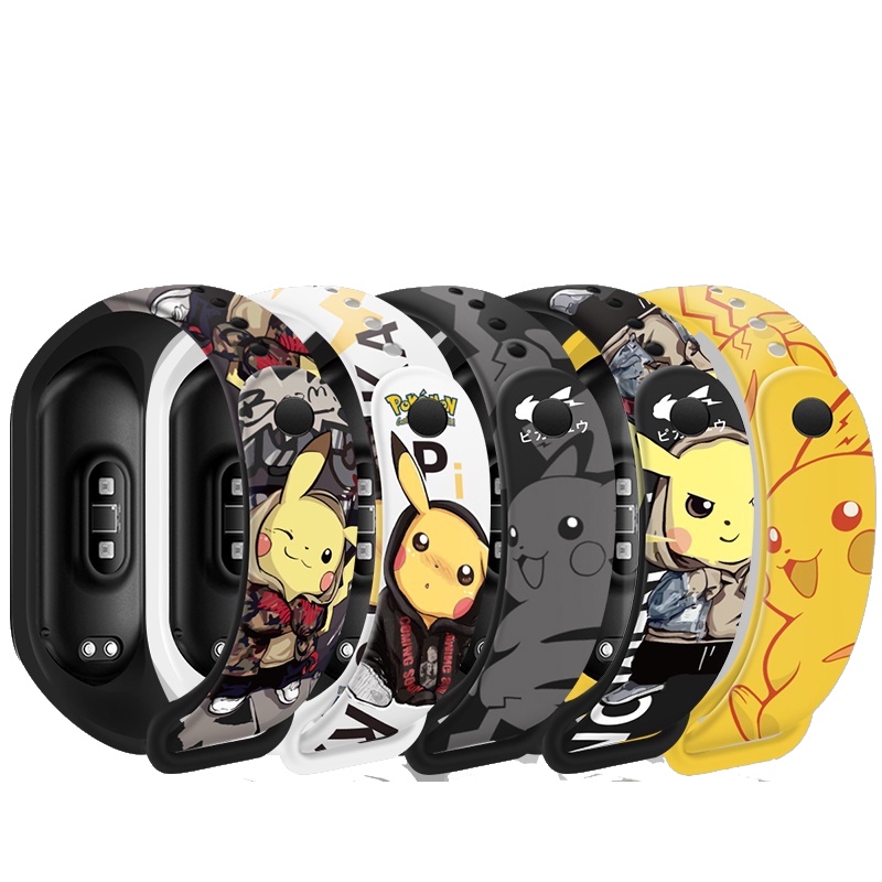 Dây Đeo Thay Thế In Họa Tiết Đáng Yêu Cho xiaomi band 6 Mi band 7 / 6 / 5 / 4 / 3 xiaomi band 5 Mobnd 4 xiaomi 3