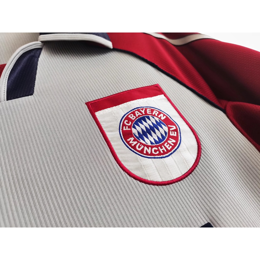 * Spot * retro jersey mùa giải 1998-99 áo bóng đá thể thao bayern sân khách