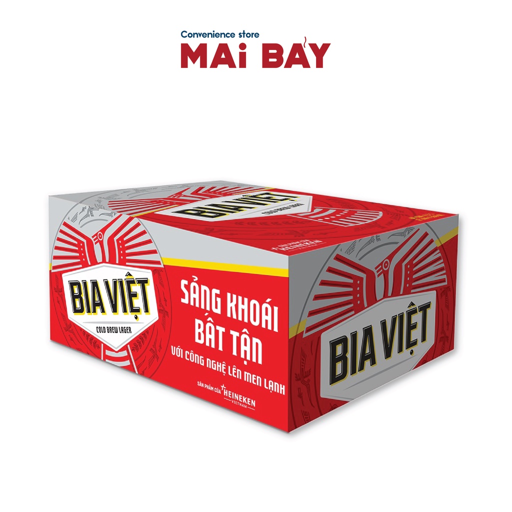 Thùng 12 lon Bia Việt 330ml x 24 Lon