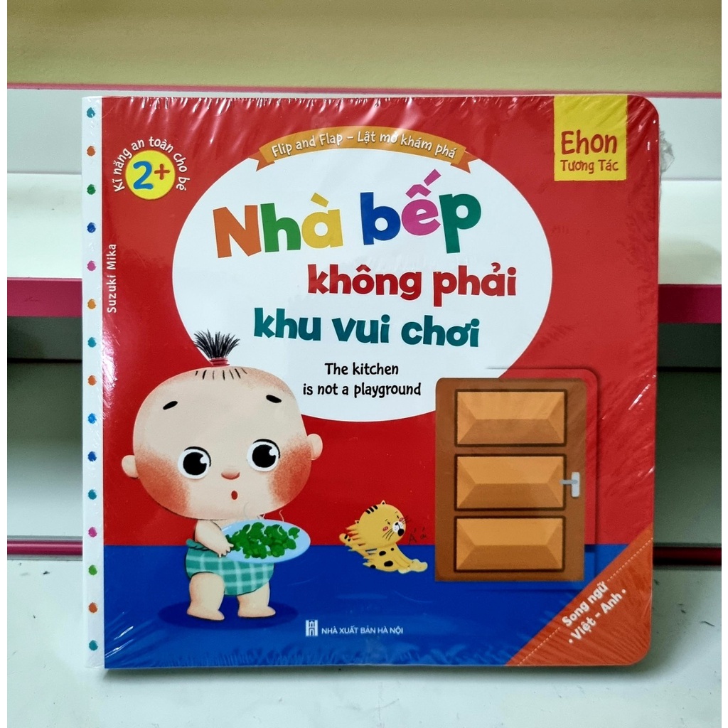 Sách Ehon Song Ngữ Việt Anh Tương Tác Lật Mở Kỹ Năng An Toàn Cho Bé Bộ 10 Cuốn