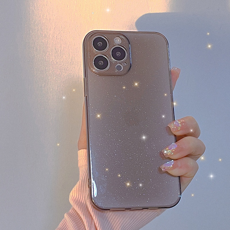 Ốp Điện Thoại Mềm Họa Tiết Wink Kim Tuyến 4 Màu Tùy Chọn Cho iPhone 14 Pro Max 13 Pro Max 12 12pro 12promax 7 8 Plus 11