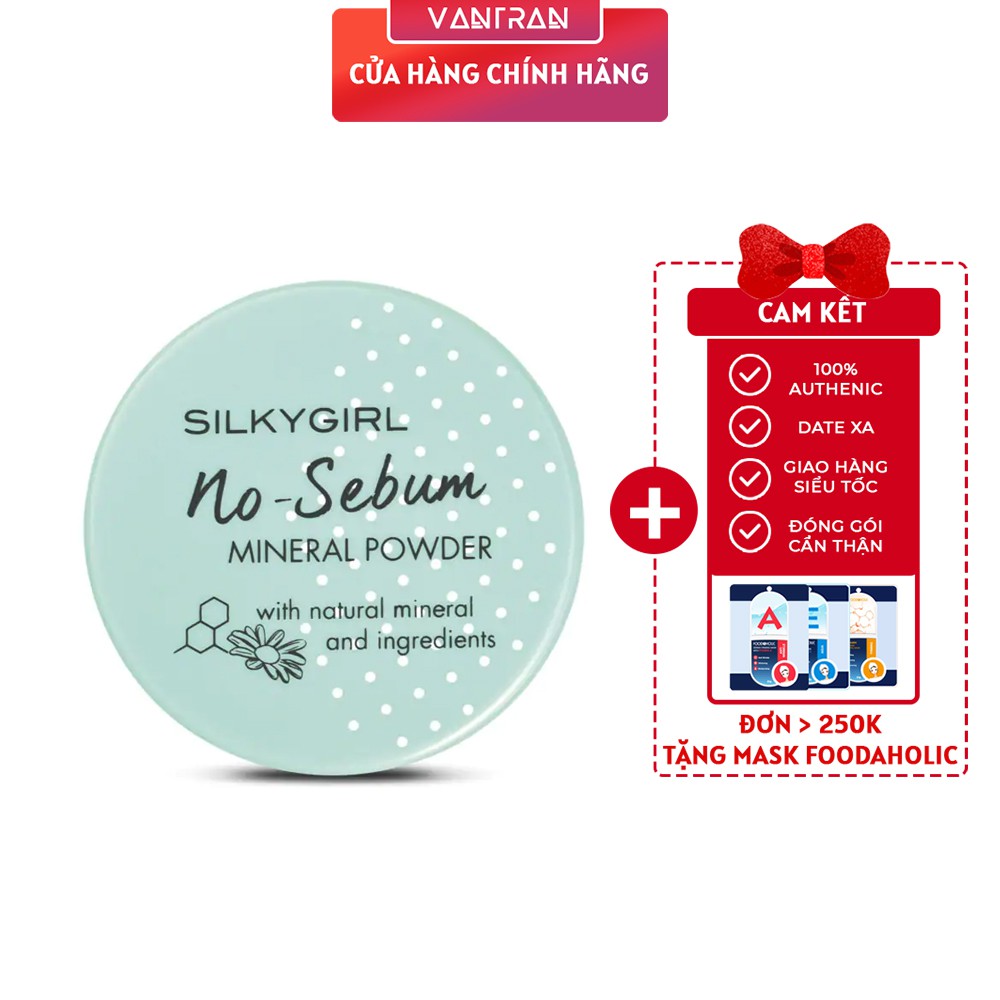 Phấn Phủ Khoáng SILKYGIRL No-Sebum Mineral Powder 5g