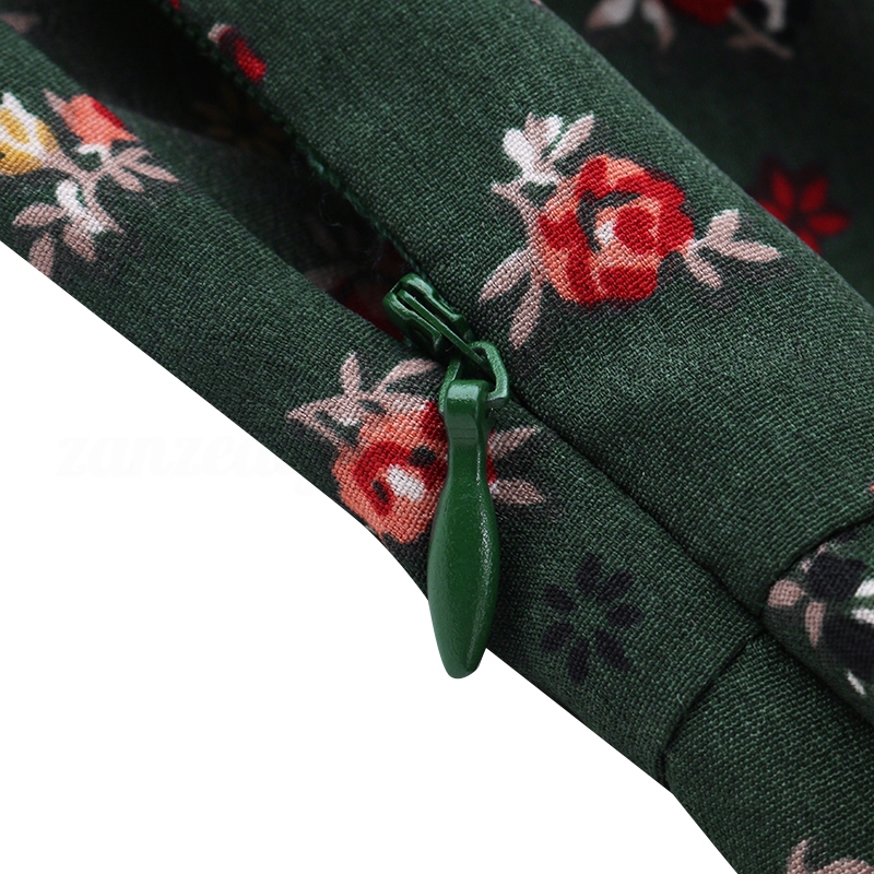 Đầm maxi Zanzea thắt nơ trước phong cách vintage dành cho nữ