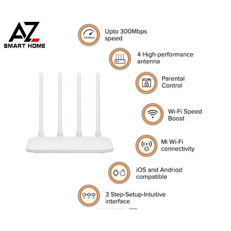 Bộ phát sóng Wifi Xiaomi Router Gen 4C tốc độ cao 300Mbps R4CM