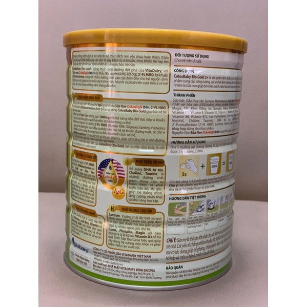 Sữa colosbaby BiO Gold 0+ 1+2+ 800g