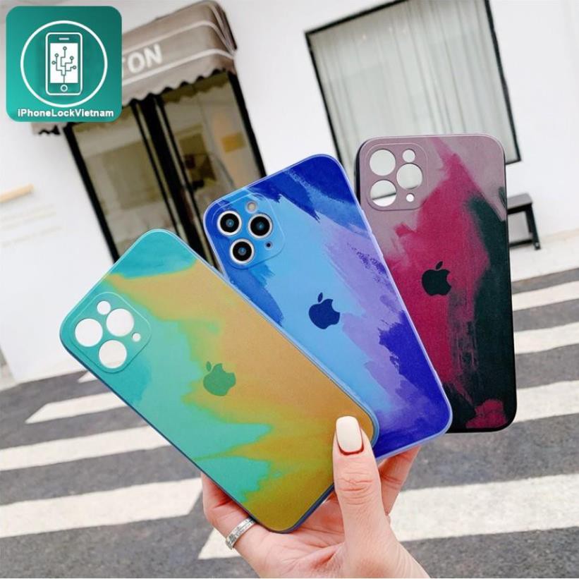 Ốp Lưng Màu Nước Đơn Giản Cho A-I-PHÔN X Xr Xs Max 8 7 6 6s Plus 11 12 pro max