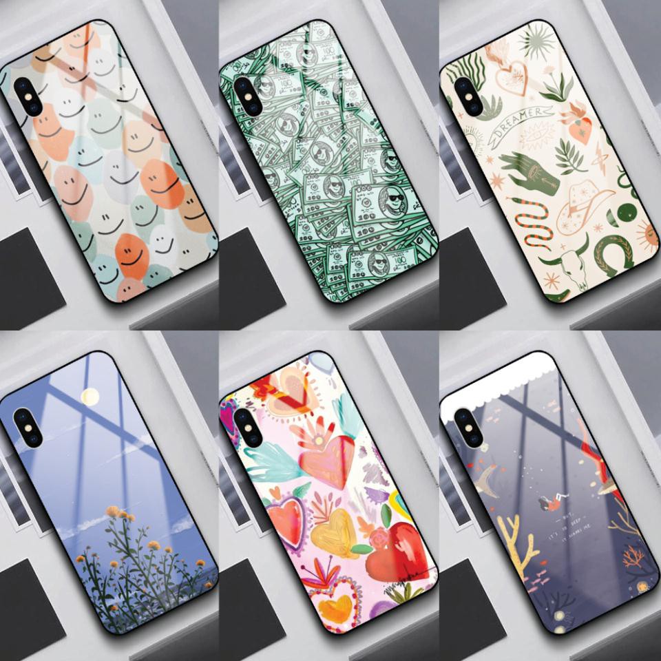 Ốp Kính Cường Lực Vsmart Live / Star / Joy 2 plus/ Joy 3 / Active 3 / Bee 3 In Hình CUTE