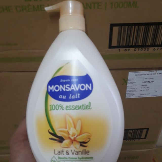 Sữa tắm Monsavon Chiết Xuất Sữa & Hoa Vani (1l)