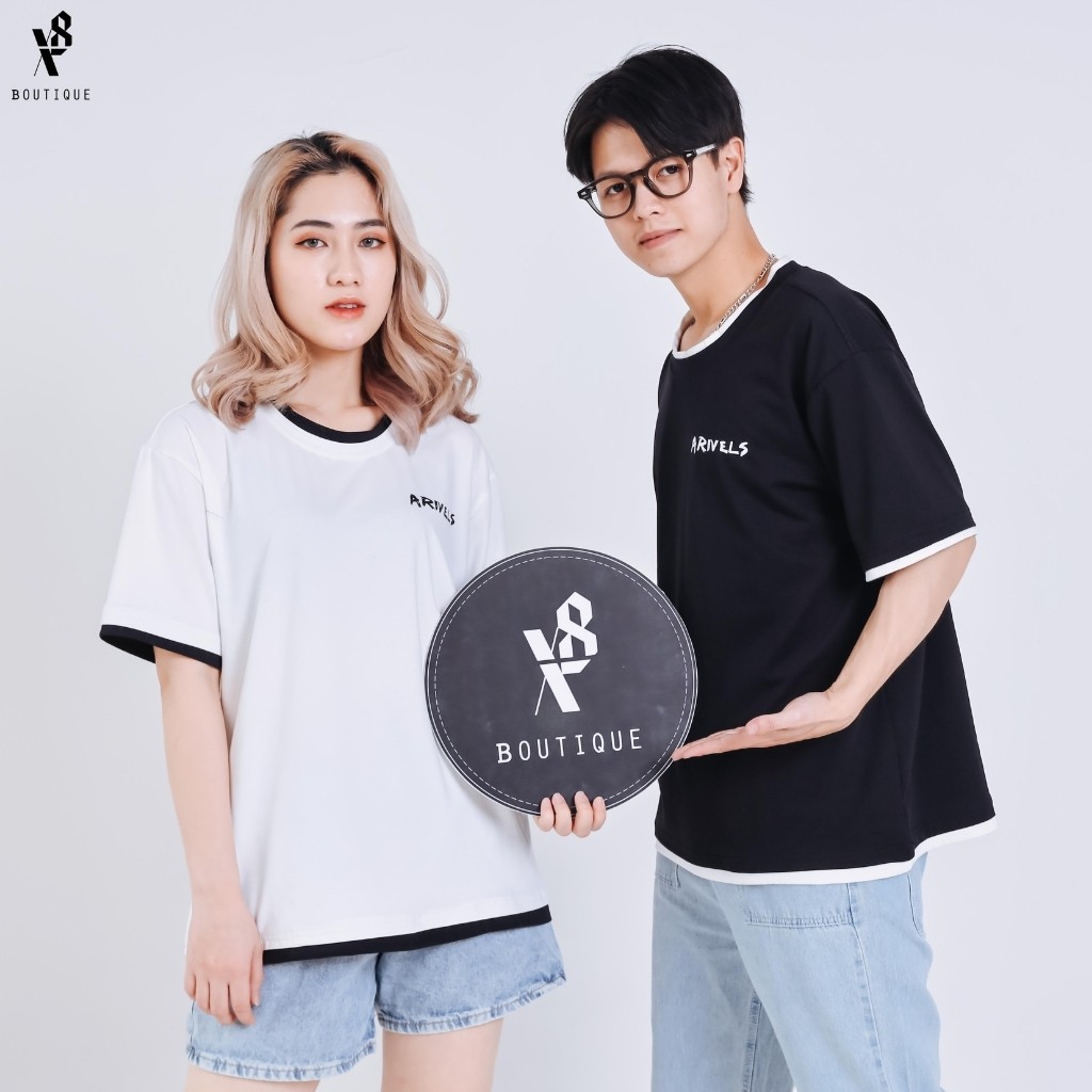 Áo Thun Unisex Tay Lỡ X8 3979 Áo Phông Nam Nữ Form Rộng Cotton Thấm Hút Mồ Hôi Tặng Vòng Chỉ Đỏ May Mắn