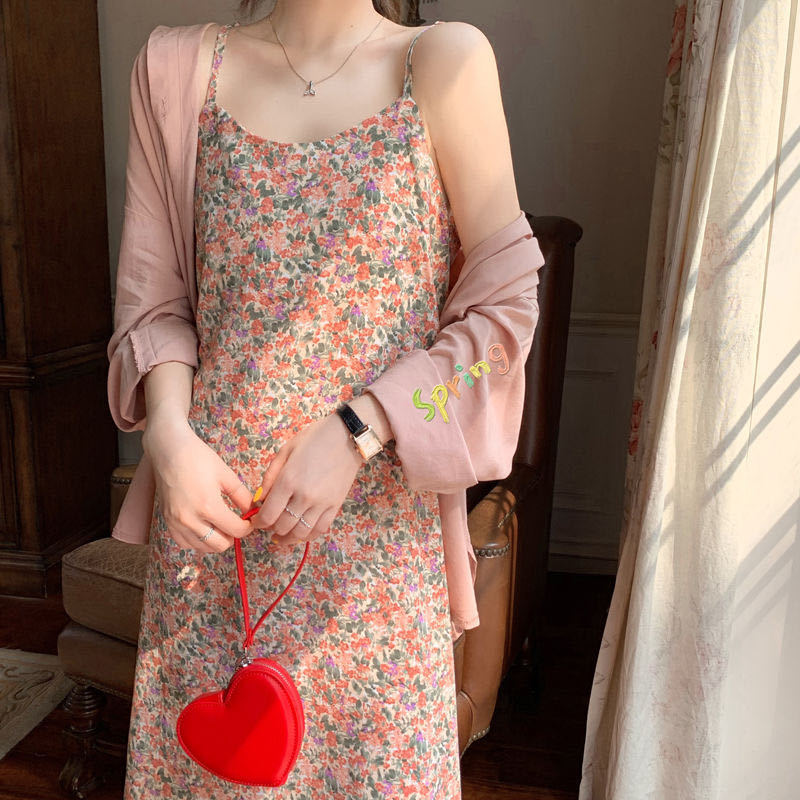 Đầm Hoa Phong Cách Hàn Quốc Xinh Xắn Cho Nữ