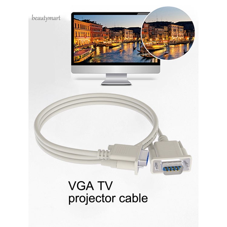 Dây Cáp Nối Dài Vga 9pin Đầu Cắm Sang Lỗ Cắm Vga Hd Cho Pc | BigBuy360 - bigbuy360.vn