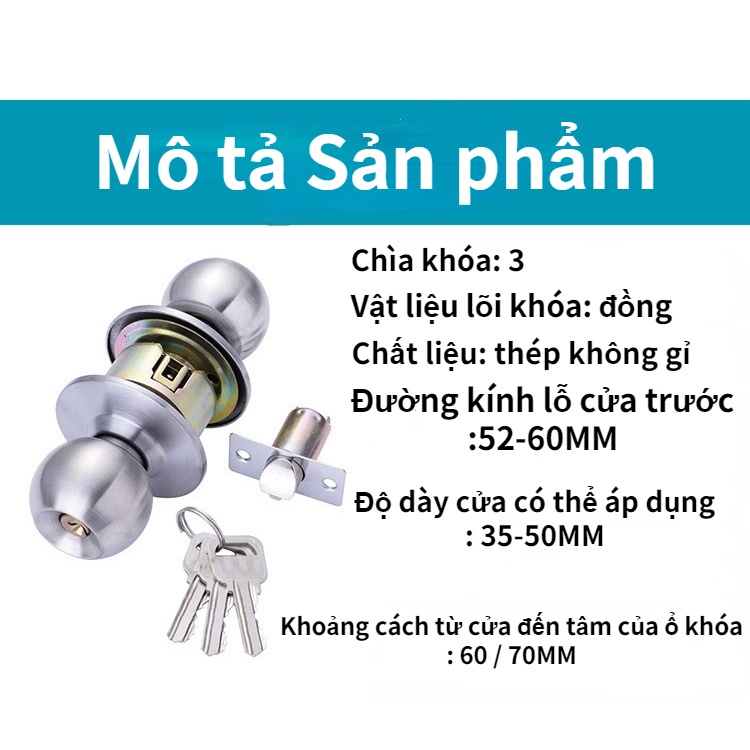Ổ KHOÁ TAY NẮM TRÒN ZANI INOX