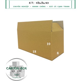 Combo 100 hộp carton 18x8x10cm