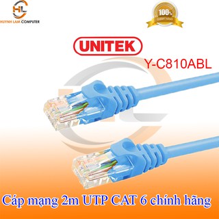 CÁP MẠNG 2M UTP CAT6 UNITEK Y-C810ABL