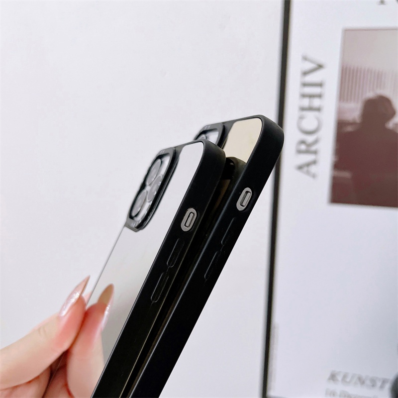 Ốp Điện Thoại Tráng Gương Kim Loại Thời Trang Cho iPhone 13 Pro Max/13Pro/13/12 Pro Max/12/11 Pro11 Max/11/XS Max/XR/X/7Plus/8 Plus