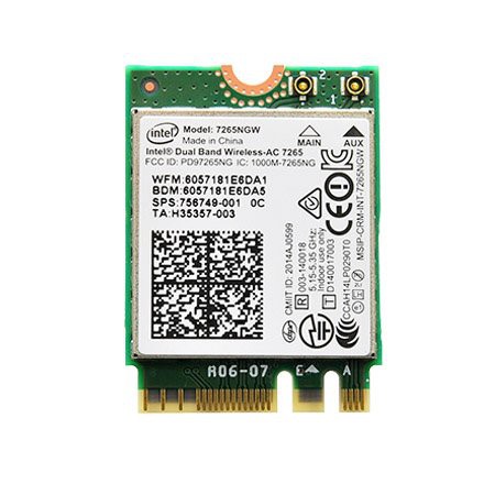 Card WIFI cho laptop Intel AC7260 7265 8260 8265 9260 9265 AX200 khe M2 | BigBuy360 - bigbuy360.vn