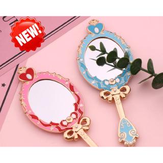 MOLAMGO Gương cầm tay trang điểm họa tiết thủy thủ mặt trăng đáng yêu 14.6*5.6cm