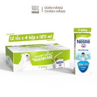 Thùng 48 Hộp Sữa Nước Nestle ít đường 180ml/ hộp