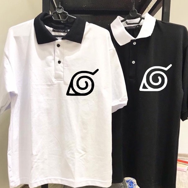 Áo Thun naruto  FREESHIP  Áo anime Uchiha naruto có cổ bẻ in theo yêu cầu giá rẻ