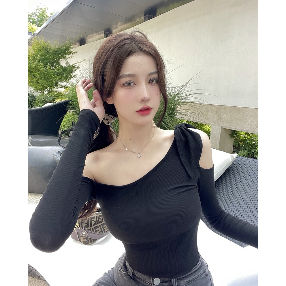 Áo len nữ lệch vai sexy hàng QCCC