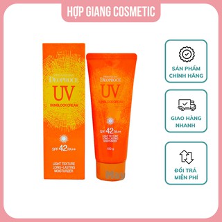 Kem chống nắng Deoproce Hàn Quốc UV SPF 42PA++ dưỡng ẩm, bảo vệ da trước ánh nắng mặt trời