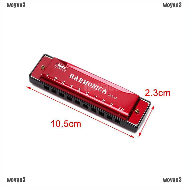 Kèn Harmonica 10 Lỗ Chuyên Dùng Cho Người Mới Bắt Đầu