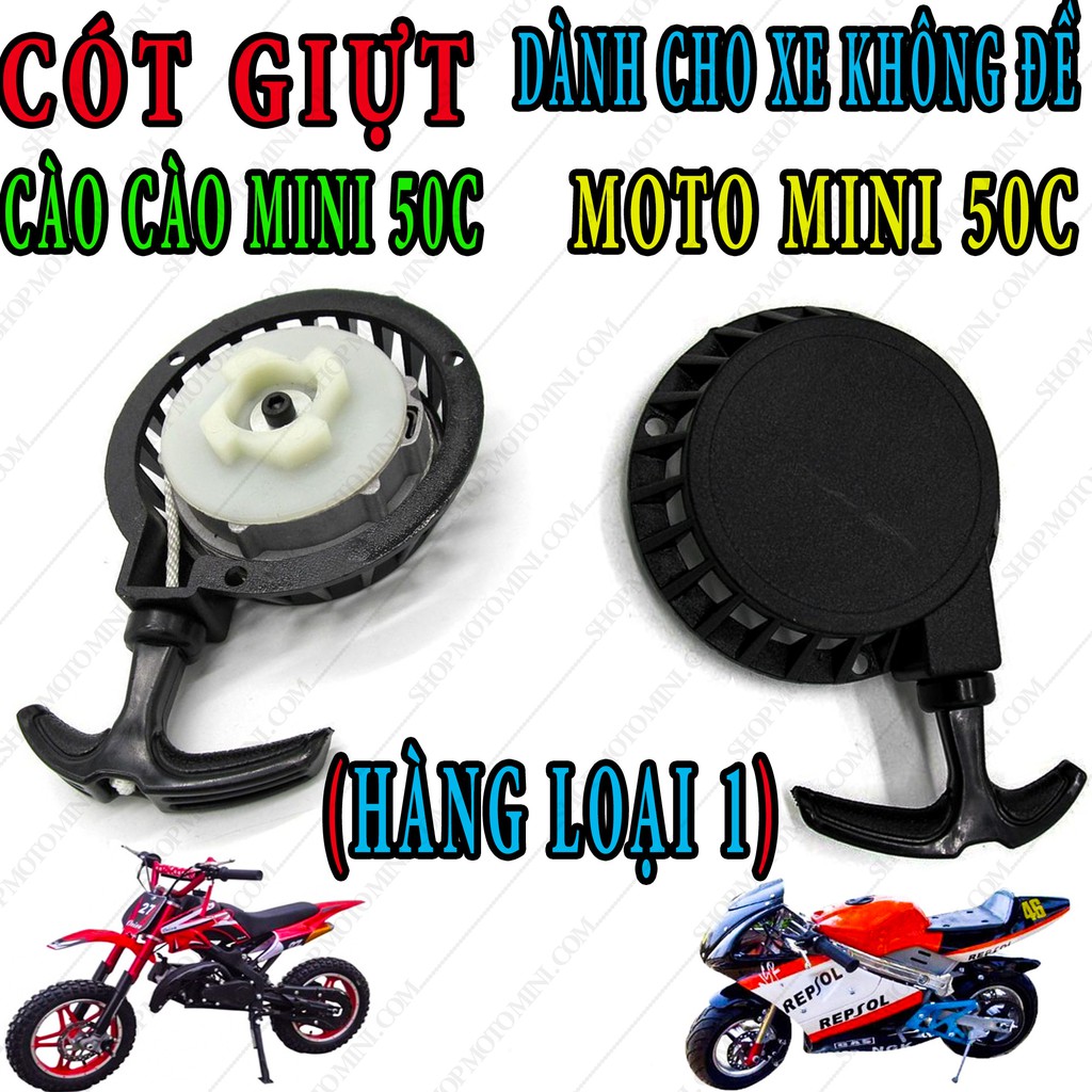 FULL bộ cót lốc nắp giựt kéo xe moto mini 50cc | Lốc nắp giựt kéo cao cao 49cc