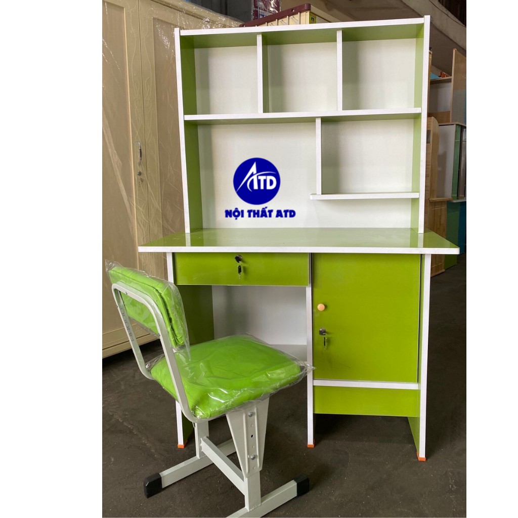 Bàn học sinh giá rẻ, bàn học sinh tiểu học ván okal nhiều màu cho bé