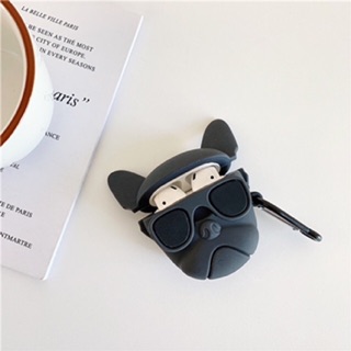 Case Airpod 1/2 chó đỏ đen (lấy tương tác)