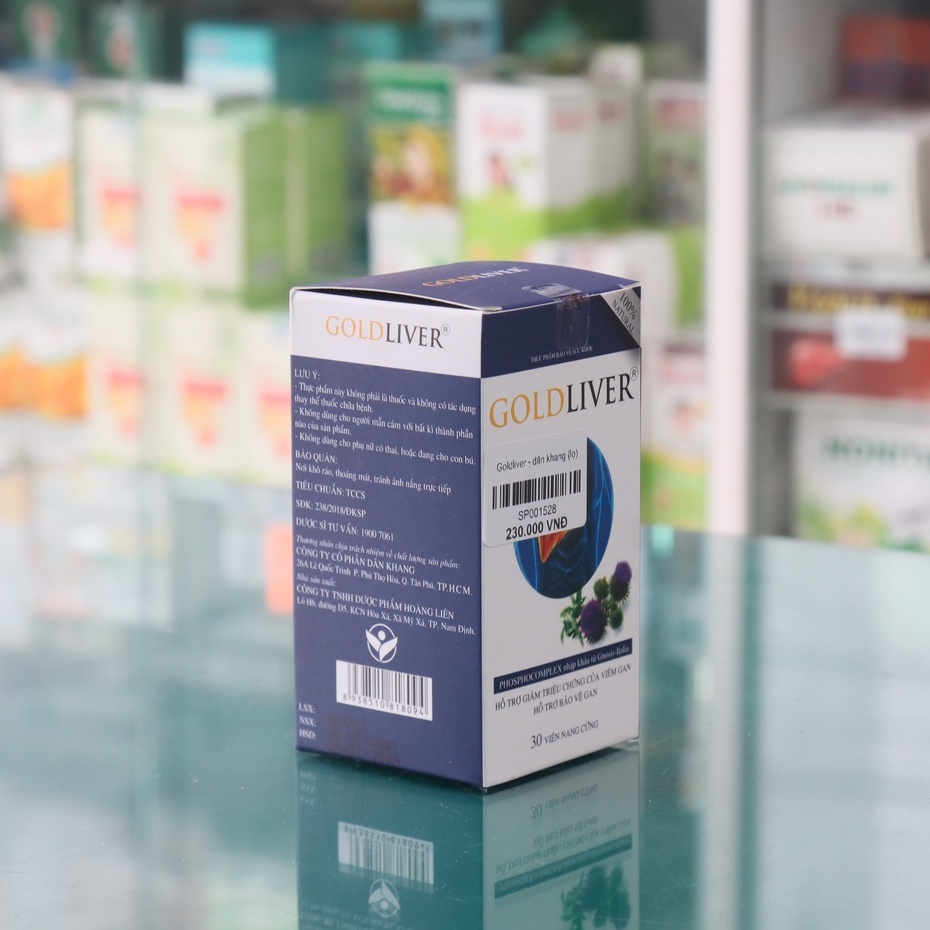 Goldliver – Viên uống hỗ trợ điều trị viêm gan, xơ gan, hỗ trợ làm hạ men gan (Hộp 30 viên)