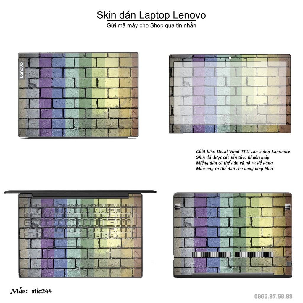 Skin dán Laptop Lenovo in hình Hoa văn sticker nhiều mẫu 39 (inbox mã máy cho Shop)