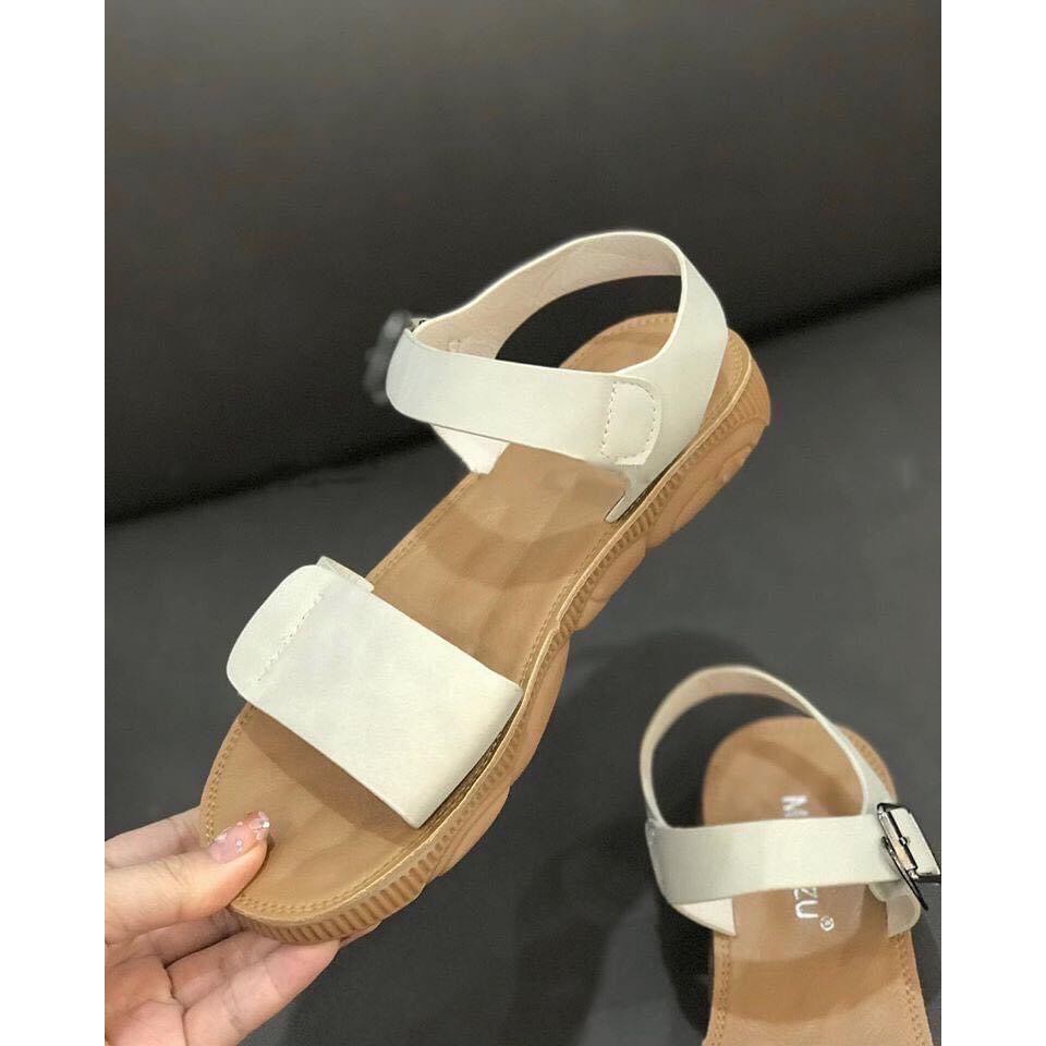 Sandal Nữ Đế Bệt Quai To Da Mềm Đẹp Siêu Cấp Mã HL49-1