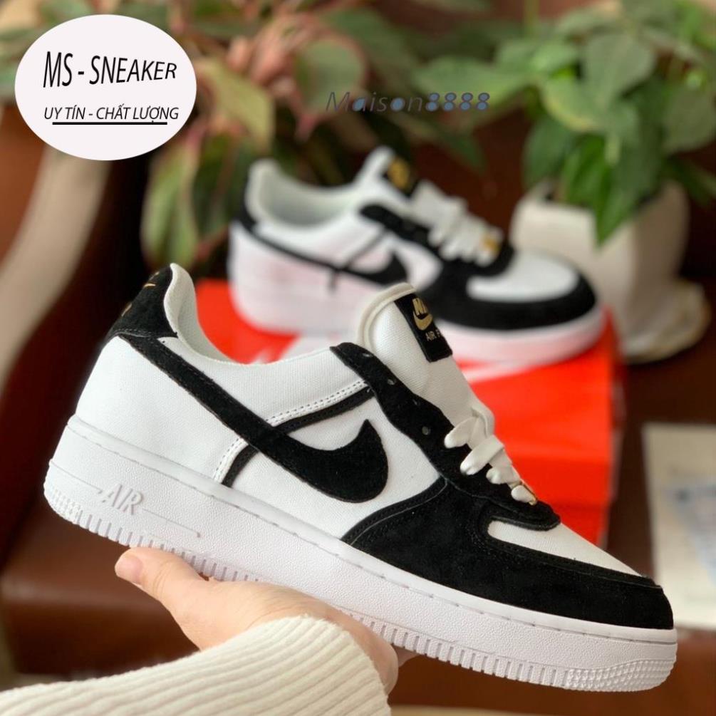 giày af1 trắng đen [MS Sneaker], giày thể thao air force lông chột hàng cao cấp full size 36-43