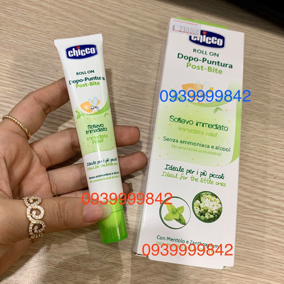 Lăn đặc trị muỗi và côn trùng cắn Chicco 10ml