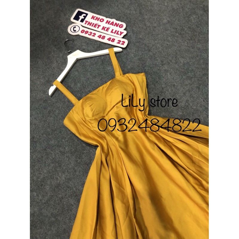 đầm xoè xếp ly eo (ảnh và video thật 1000%)