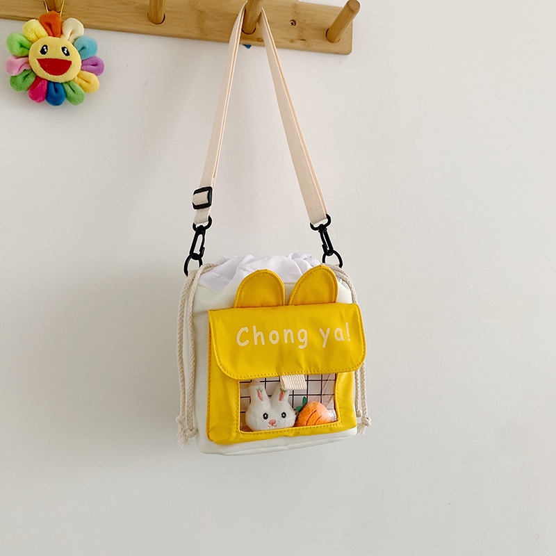 Túi Đeo Chéo Vai Bằng Vải Canvas Dễ Thương Thời Trang 2022 Dành Cho Bạn Nữ