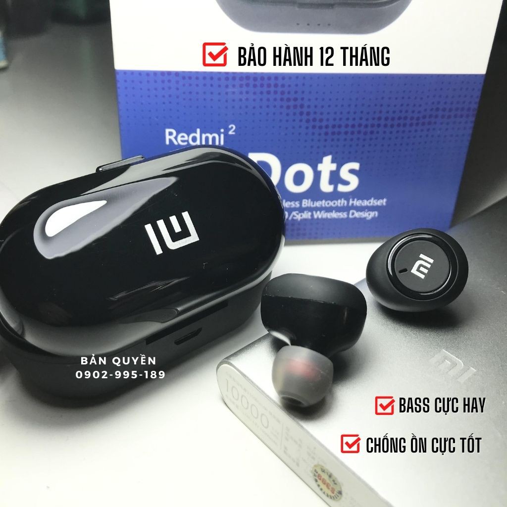 Tại Nghe Bluetooth Xiaomi Không Dây Tws Gaming Thể Thao Chính Hãng Airdots Redmi 2 dùng cho Iphone Android Samsung Sony