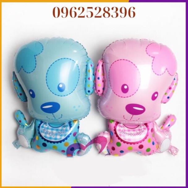 Bong Bóng Hình Cún Màu Vàng