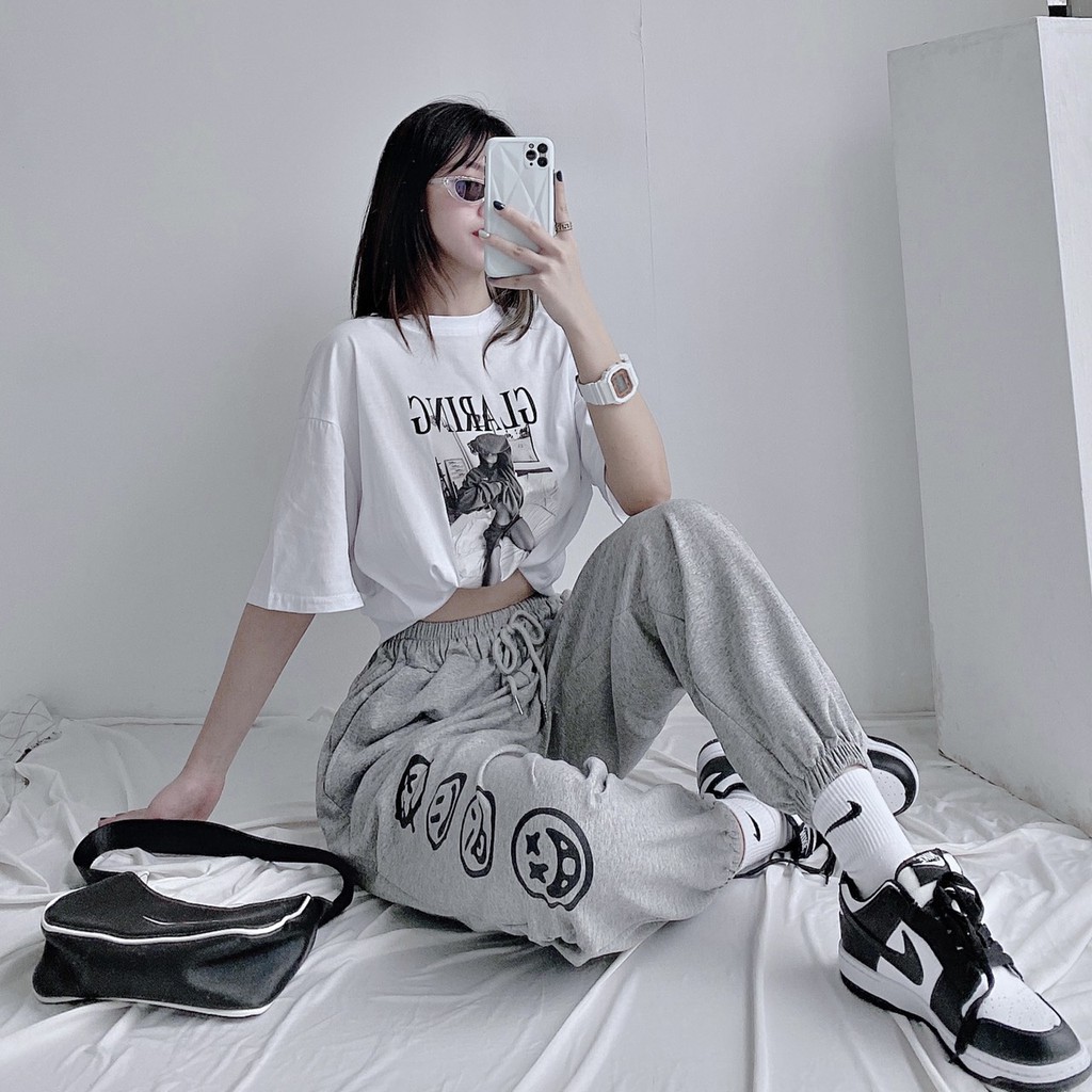 [Mã BMBAU50 giảm 50K đơn 150K] Áo Phông Nữ Ruxy Glaring Cotton Mềm Mịn Trùm Mông Trắng Hồng Xanh
